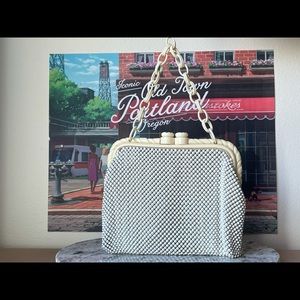 Vintage 1940s White Aluminum Beaded Cell